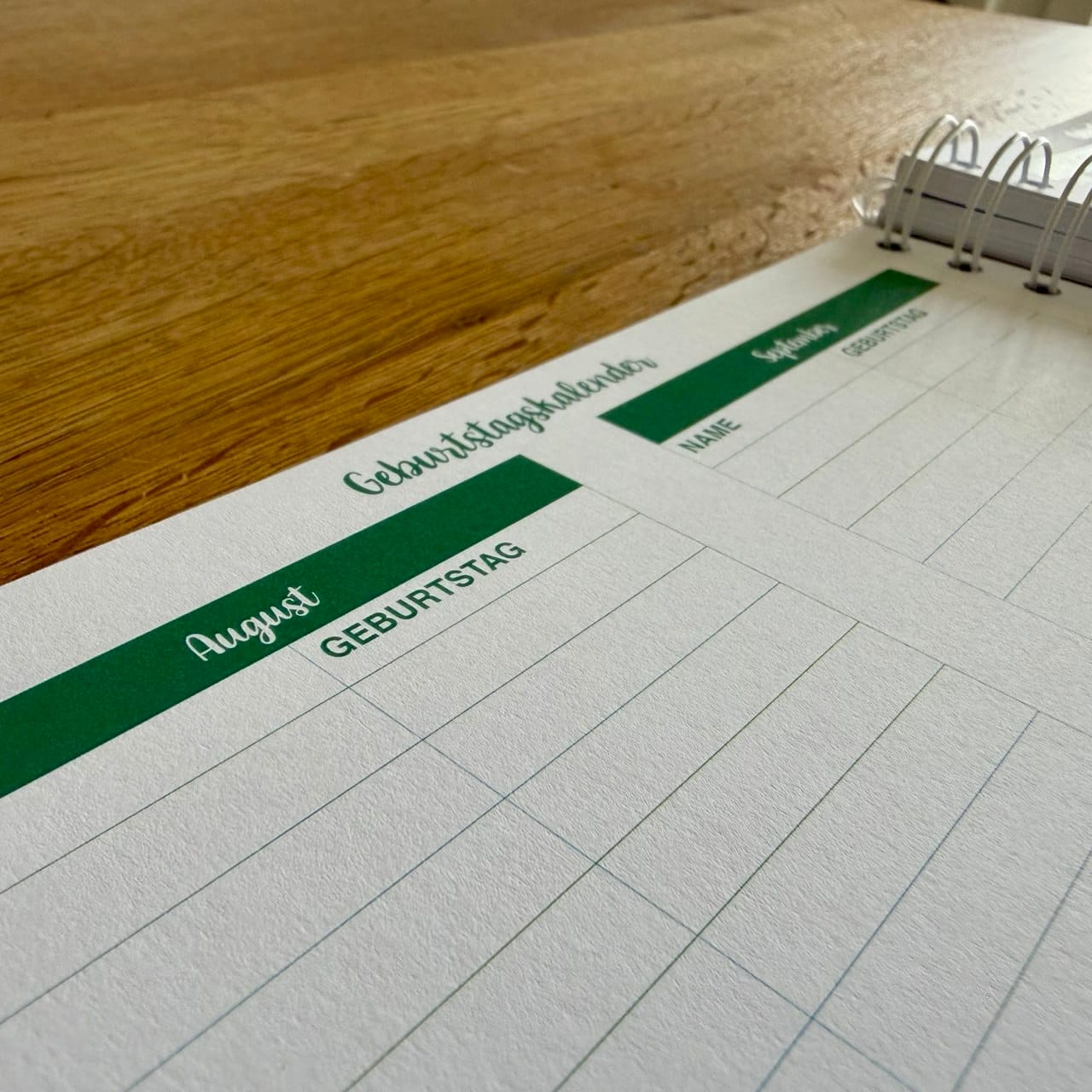 Stundenplan-Vorlagen-Seiten der dream. plan. teach. Agenda